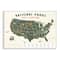 Stupell Industries National Parks Map with Numbered Key United States Wall Plaque
